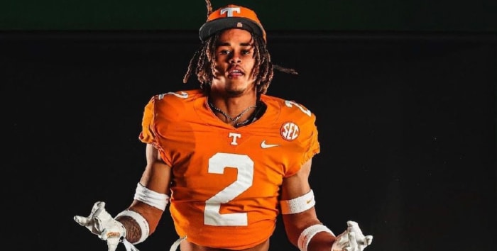 2024 4-star RB Peyton Lewis during his unofficial visit to Tennessee. (Photo courtesy of Peyton Lewis)